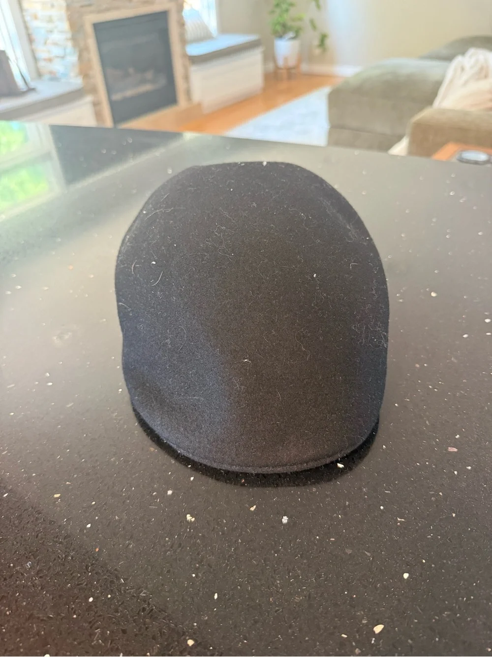 Black Felt Derby-Style Kangol Hat